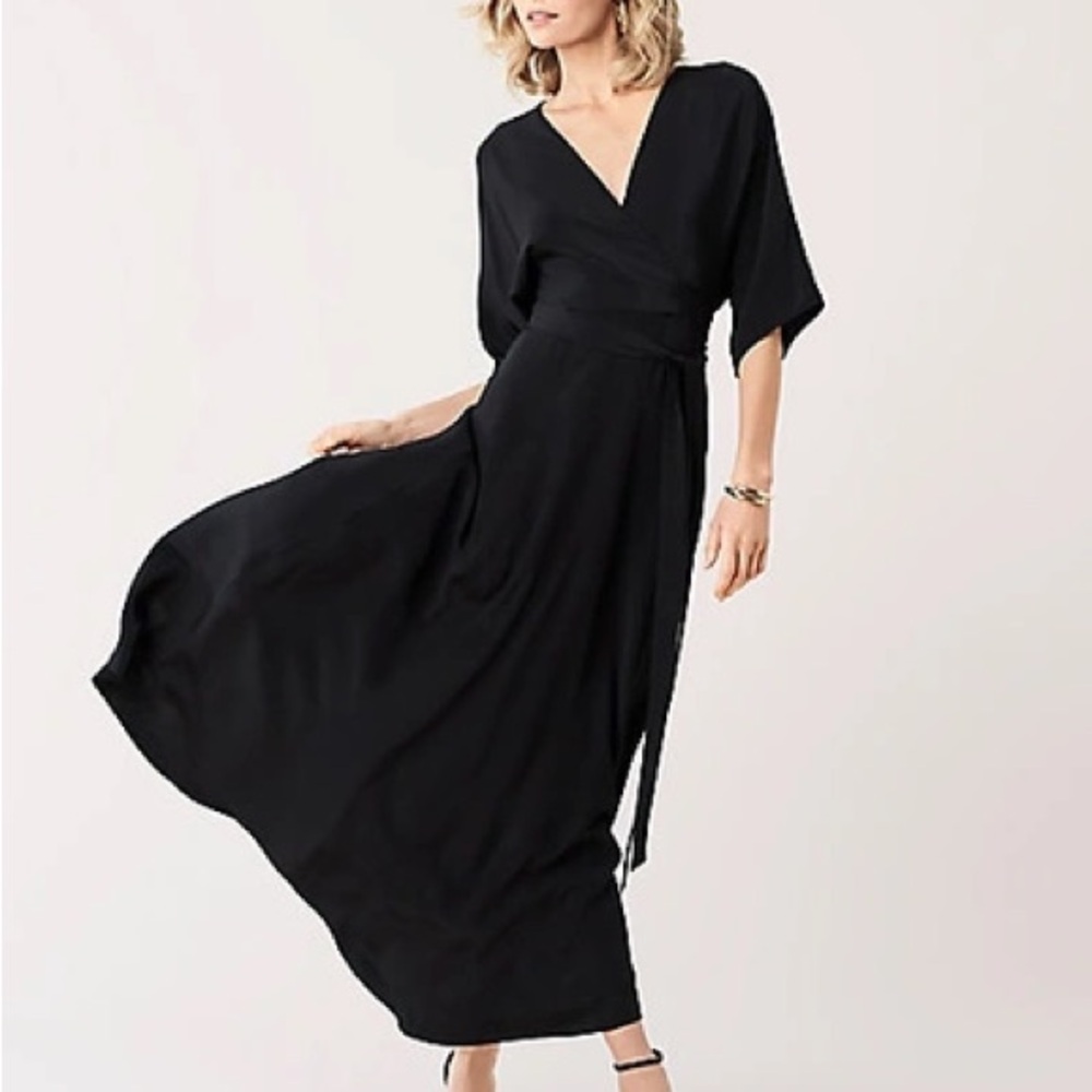Diane Von Furstenberg Eloise Black Maxi Dress